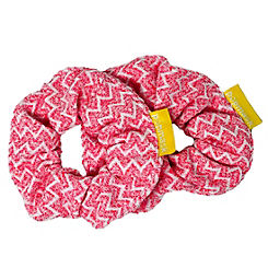 Pink Microfiber Hair Scrunchies by Popmask
