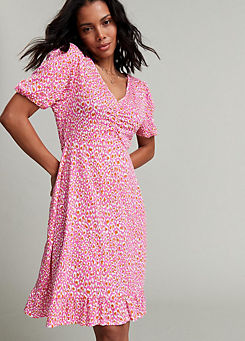 Pink Print Jersey Tea Dress by Freemans