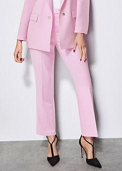 Pink Straight Leg Trousers by STAR by Julien Macdonald