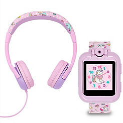 Pink Unicorn Interactive Watch & Headphone Set TKS02-0003 by Tikkers