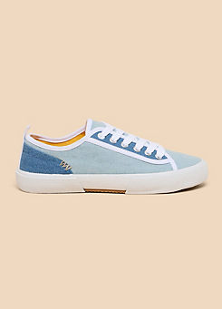 Pippa Canvas Lace Up Trainers by White Stuff