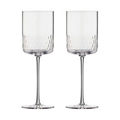 Pisa Set of 2 Recycled Wine Glasses by Ravenhead
