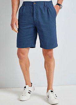 Pleat Front Comfort Shorts by Cotton Traders
