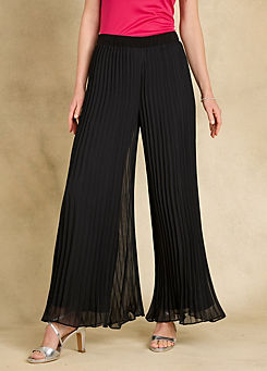 Pleated Palazzo Trousers by Together