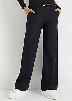 Pleated Wide Leg Trousers by Hechter Paris