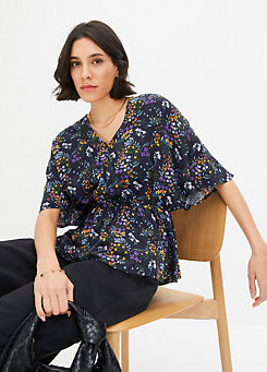 Plunging Floral Tunic by bonprix