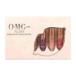 Plush Velvet 6 Piece Mini Liquid Lipstick Gift Set 6 x 0.8ml by Oh My Glam