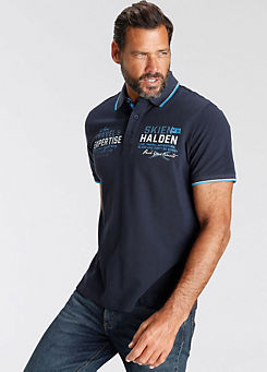 Polo Shirt with Stylish Print by Man’s World