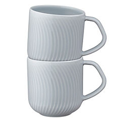 Porcelain Arc Set of 2 Mugs by Denby