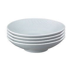 Porcelain Arc Set of 4 Porcelain Pasta Bowls by Denby