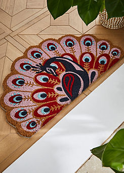 Preening Peacock Doormat by Joe Browns