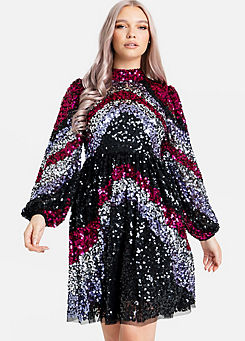Premium Sequin Mini Dress by Maya Deluxe