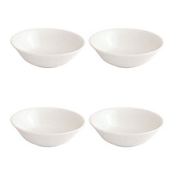 Premium White Porcelain Set of 4 Coupe Bowls by Fairmont & Main