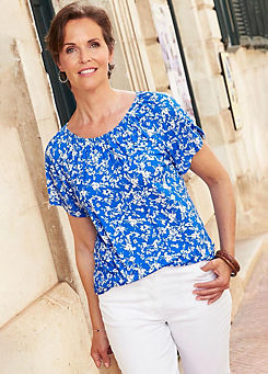 Print Jersey Top by Cotton Traders