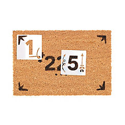 Print your own Doormat with Numbers by Fallen Fruits