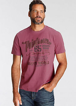 Printed Crew Neck T-Shirt by Man’s World