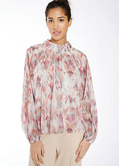 Printed Long Sleeve Blouse by Hailys