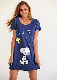 Printed Night Shirt by Peanuts