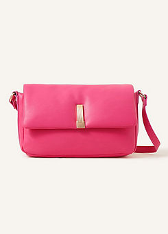 Puffer Crossbody Bag with Lock Detail by Accessorize