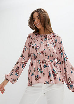 Pull-On Floral Blouse by bonprix