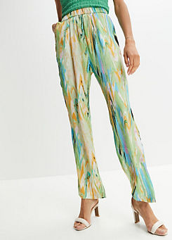 Pull-On Printed Trousers by bonprix