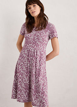 Purple Enor Fit-&-Flare Dress by Seasalt Cornwall