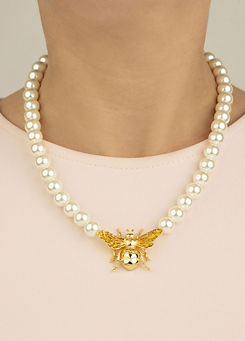Queen Bee Pearl Necklace by Bill Skinner