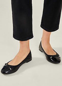 Quilted Ballerina Flats by Accessorize