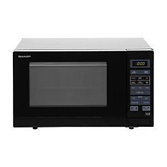 R372KM Solo Touch Control Microwave, 25 Litre capacity, 900W - Black by Sharp