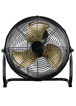 RHGF1221BG 12 Inch High Velocity Floor Fan - Brushed Gold by Russell Hobbs
