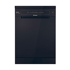 Rapido Full Size Wi-Fi Dishwasher CF3E9L0B-80 - Black by Candy