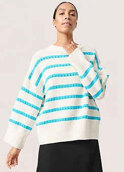 Ravalina Stripes Casual Fit Pullover by Soaked in Luxury