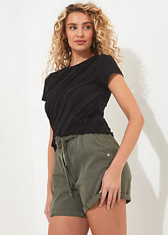 Raw Edge Panelled Top by Joe Browns