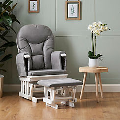 Reclining Glider Chair & Stool by OBaby