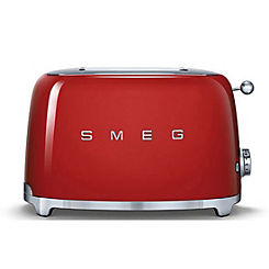 Red TSF01RDUK 2-Slice Toaster by SMEG