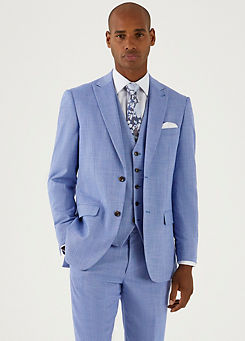 Redding Blue Tailored Fit Suit Jacket by Skopes