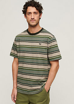 Relaxed Fit Stripe T-Shirt by Superdry