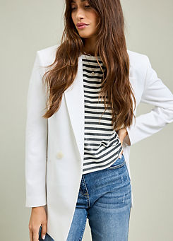 Relaxed White Blazer by Freemans