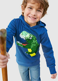 Reversible Sequin Dinosaur Hoodie by Kidsworld