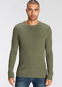 Ribbed Knit Jumper by AJC