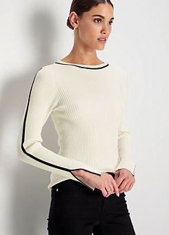 Ribbed Knit Jumper by Hechter Paris