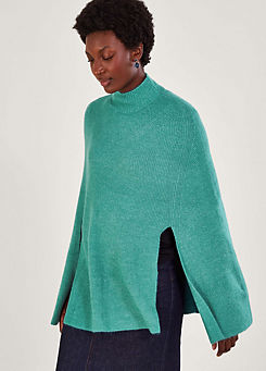 Ribbed Poncho by Monsoon