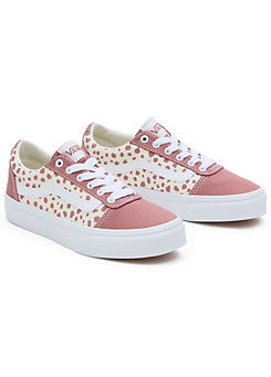 Rose Dots Girls Ward Trainers by Vans