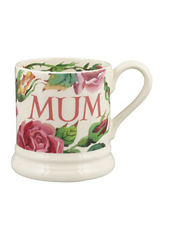 Roses My Life Mum Half Pint Mug by Emma Bridgewater