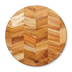 Round Acacia Wood Chopping Board by Barbary & Oak