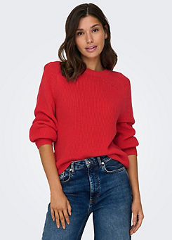 Round Neck Knitted Jumper by Only