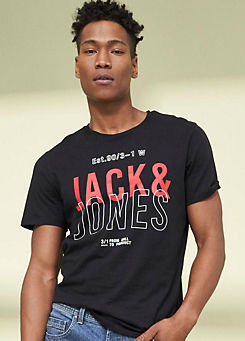 Round Neck ’Kompo’ T-Shirt by Jack & Jones