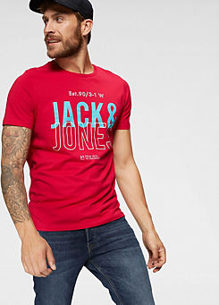 Round Neck ’Kompo’ T-Shirt by Jack & Jones