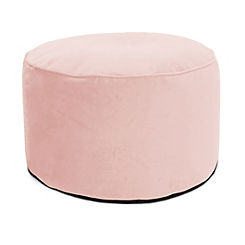 Round Velvet Pouffe Beanbag by rucomfy