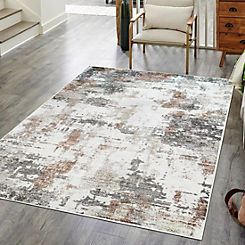 Rust Abstract Rug by Likewise Rugs & Matting